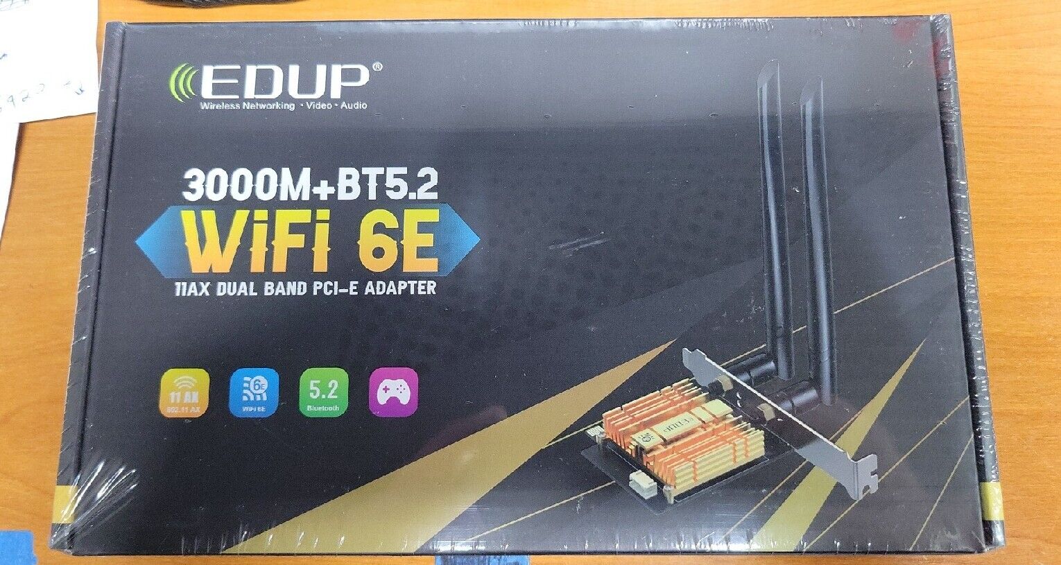 EDUP 2.4/5Ghz Wifi 6EBluetooth 5.2 3000Mbps 11AX PCI-E Wireless Card Adapter