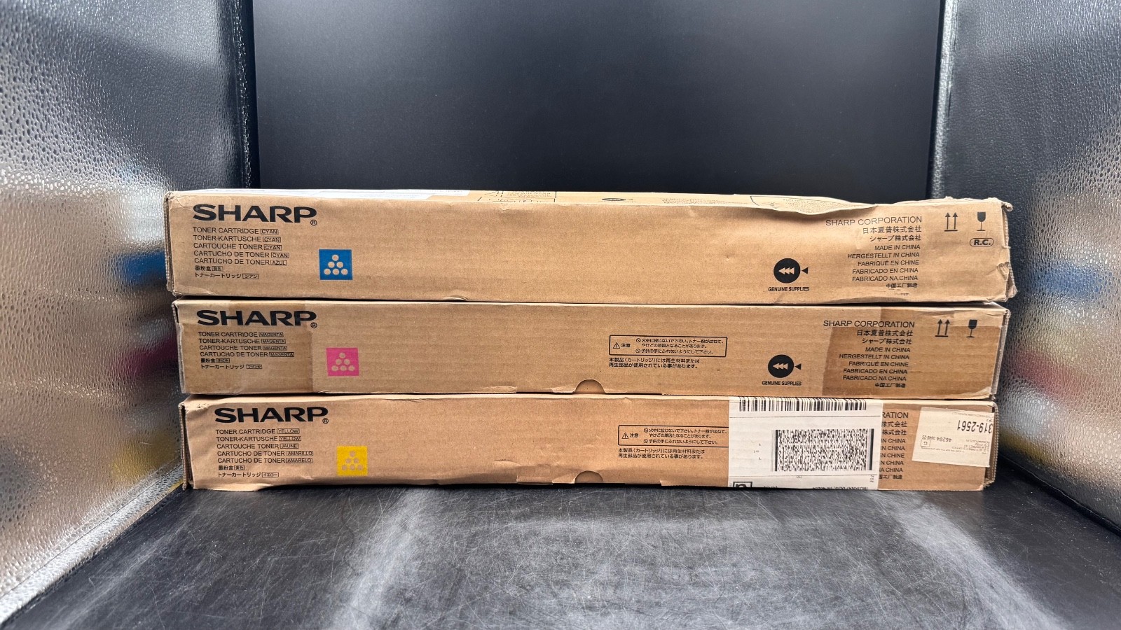 Genuine Sharp MX-27NT Toner Set Yellow Magenta Cyan MX-27NTCA MX-27NTMA MX-27NTY