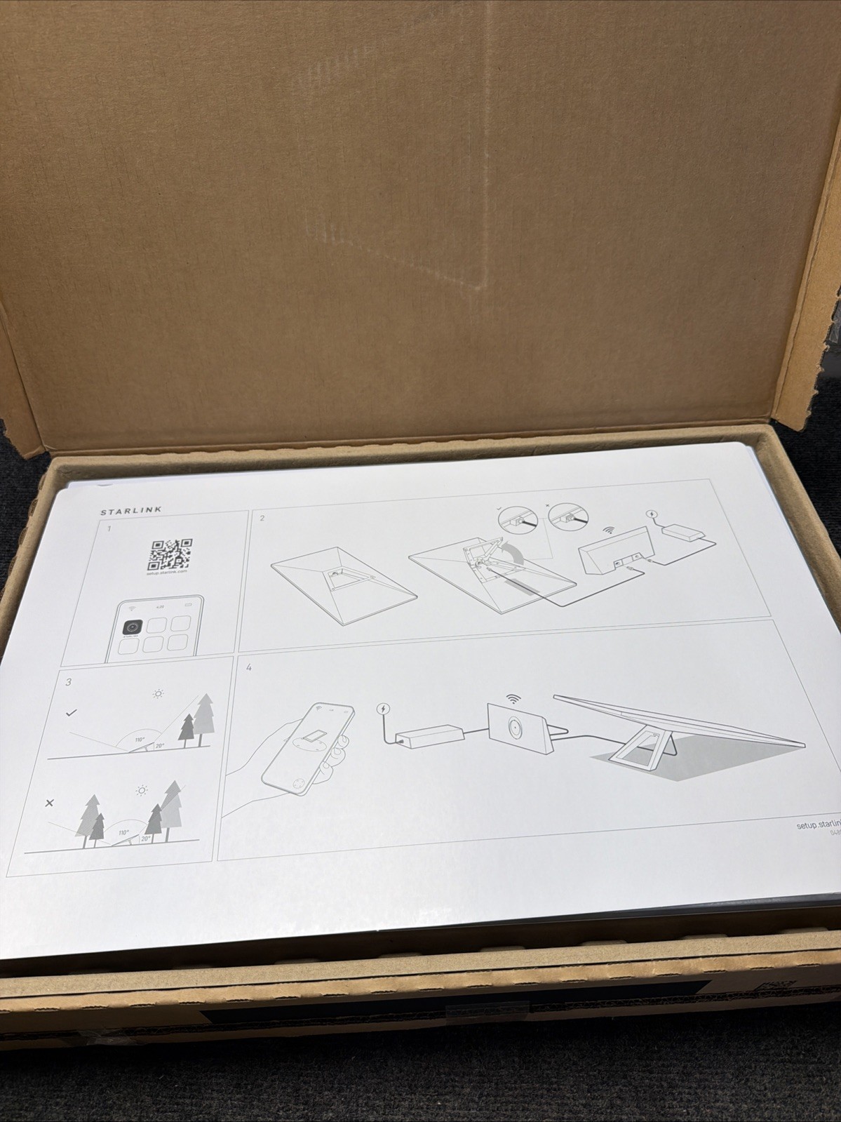 Starlink Standard Kit UTR-232 UTA-232 Dish & Router Untested