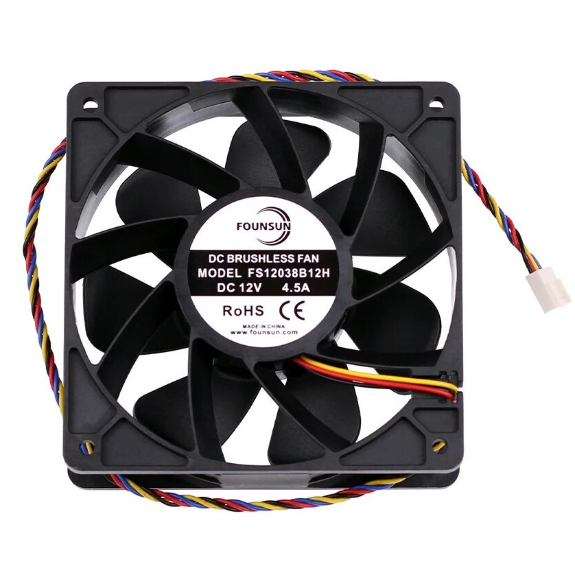 One FS12038B12H 7500RPM 4-PIN DC 12V PWM Brushless Cooling Fan 120*120*38mm