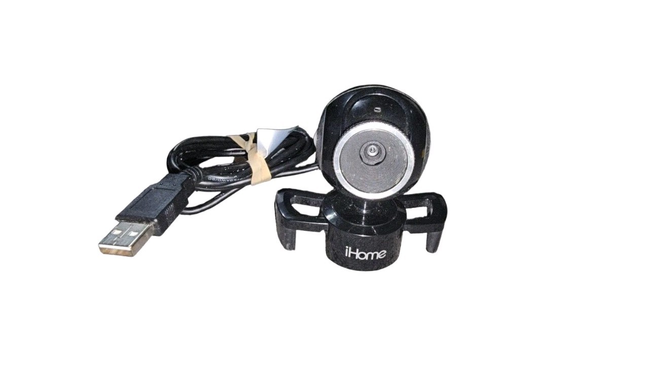 iHome MyLife Webcam Pro - Black (Tested & Working) USB Webcam