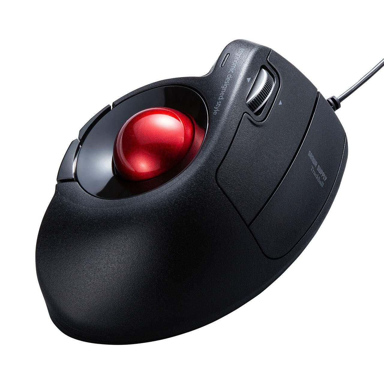 Sanwa Supply MA-TB177BK Wired Ergo TrackballNEW