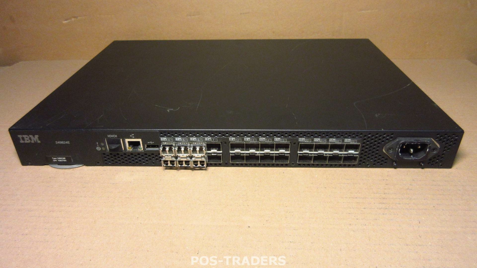 IBM 249824E SAN24B-4 Express 8GB SAN 24-Ports Network Switch INCL 6X SFP Modules