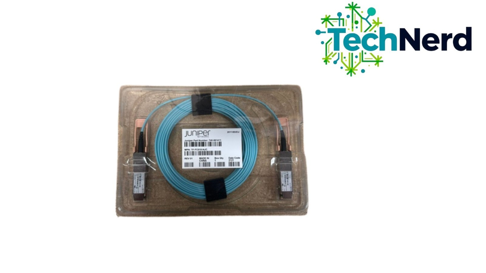 JNP-100G-AOC-10M 740-061411 QSFP28 100-GE Active Optical Cable Juniper - 10M