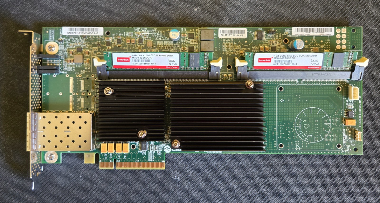 Cisco (Cavium) CN6870C-210NV-M8-3.0-G Dual Port 10Gb SFP+ PCIe Card 8GB RAM
