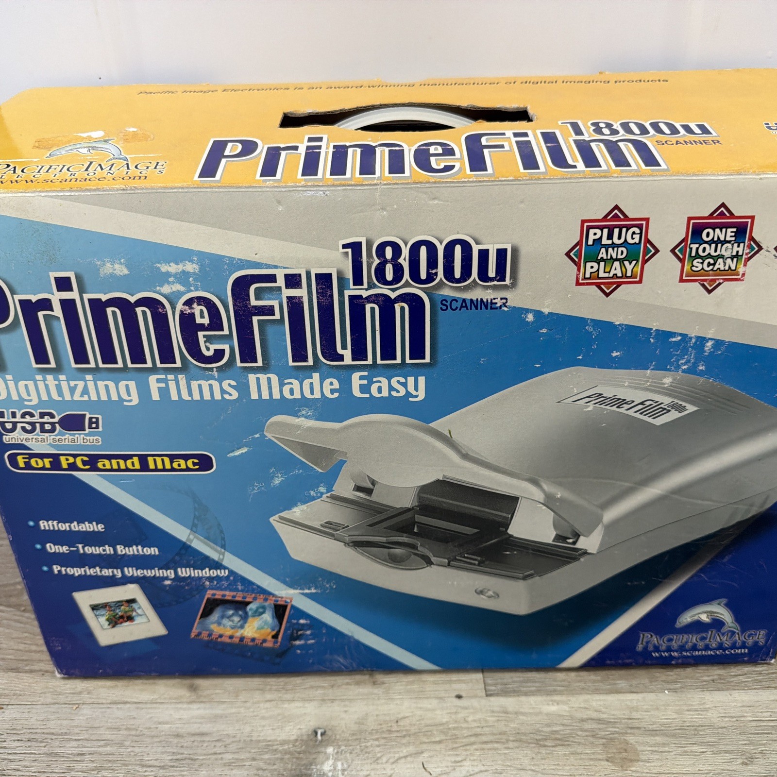 Pacific Image PrimeFilm 1800u Film/Slide Scanner w/ Cables**FAST SHIPPING**