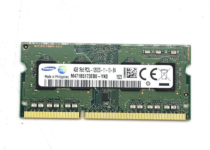 Samsung 4GB DDR3L 1600MHz PC3L-12800S SODIMM Laptop RAM M471B5173EB0-YK0