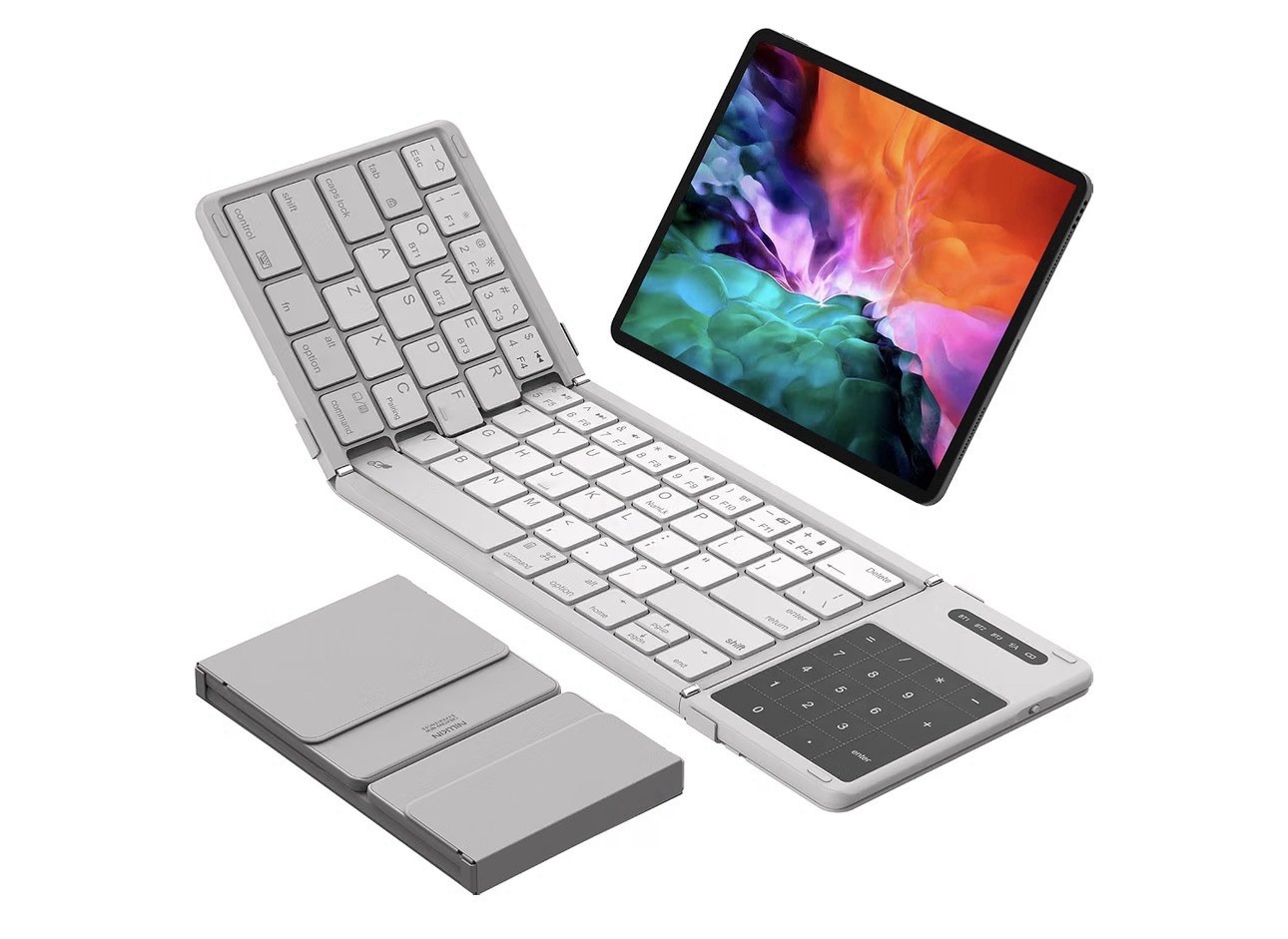 Nillkin Cube Pocket Keyboard Foldable/portable Design W/numeric Touch Pad Gray