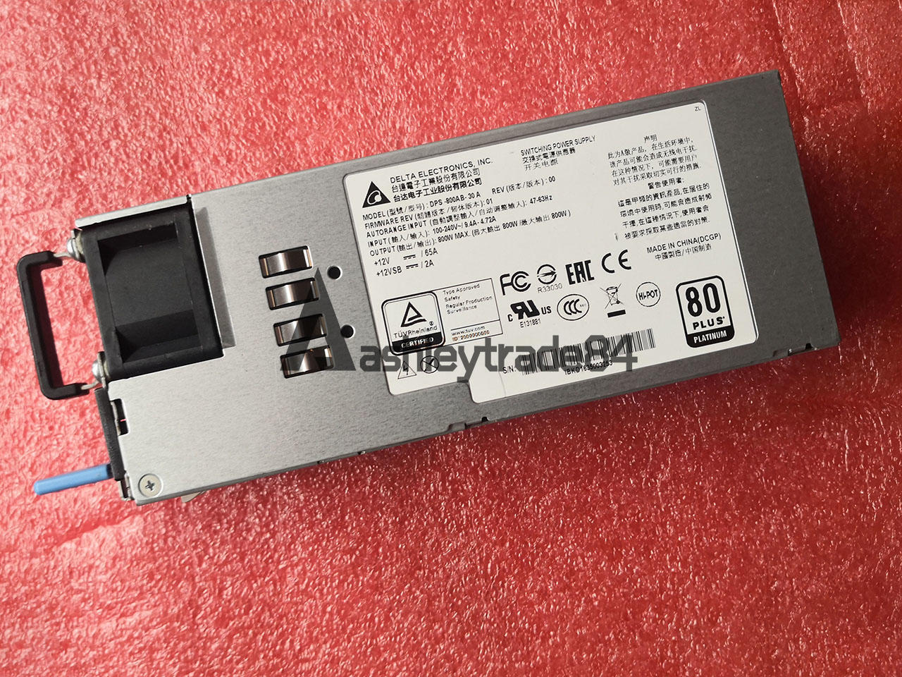 Used 1PCS Redundant Power Supply Delta DPS-800AB-30 A  DPS-800AB-30A   2U 800W