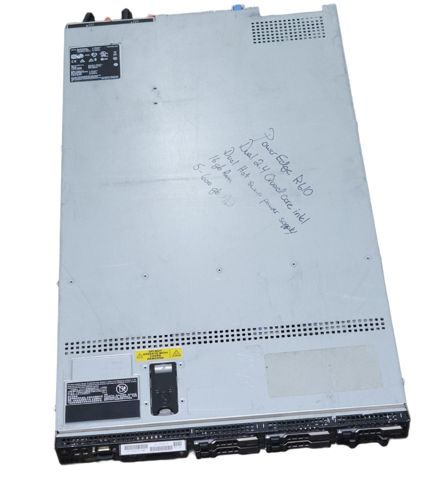 Dell Poweredge R610 E01S E01S001 2x Xeon 2.4 GHz Processors 16GB RAM .