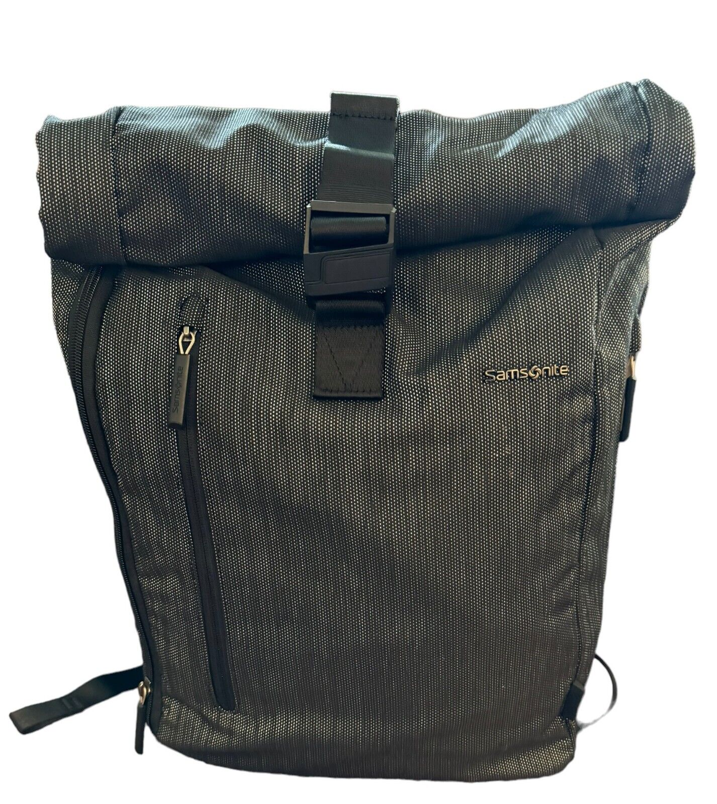 SAMSONITE  Rolltop Backpack Laptop Tablet RFID Pocket Full Length Side Zipper