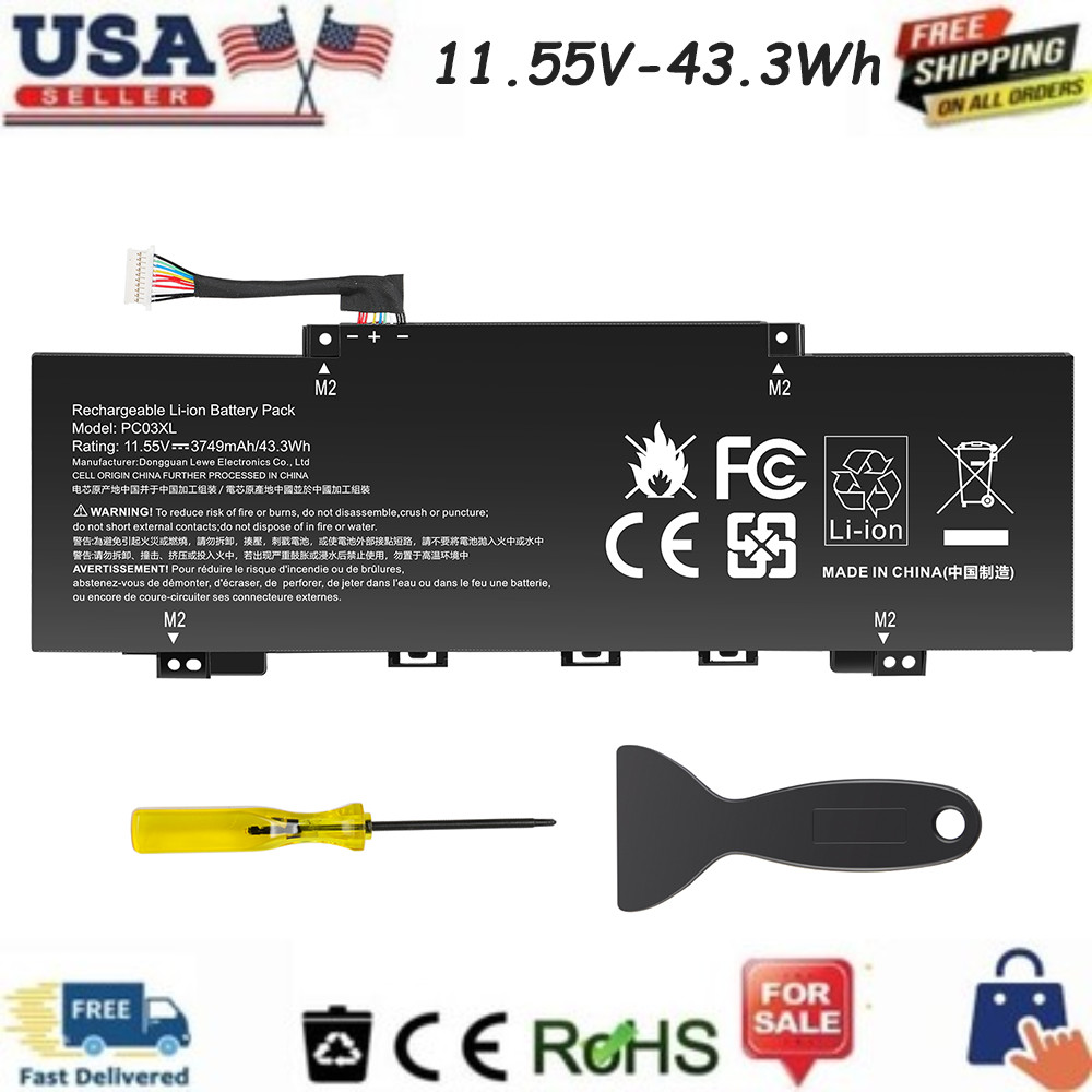 PC03XL Battery for HP Pavilion x360 14 15 14-DY 15-ER M24648-005 HSTNN-OB1W