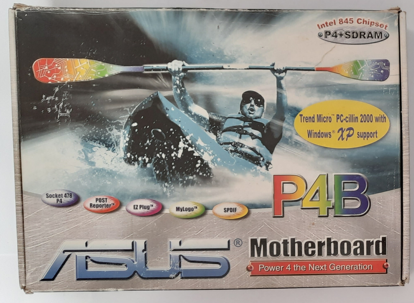 ASUS P4B socket 478 AGP retro motherboard (original packaging, boxed)