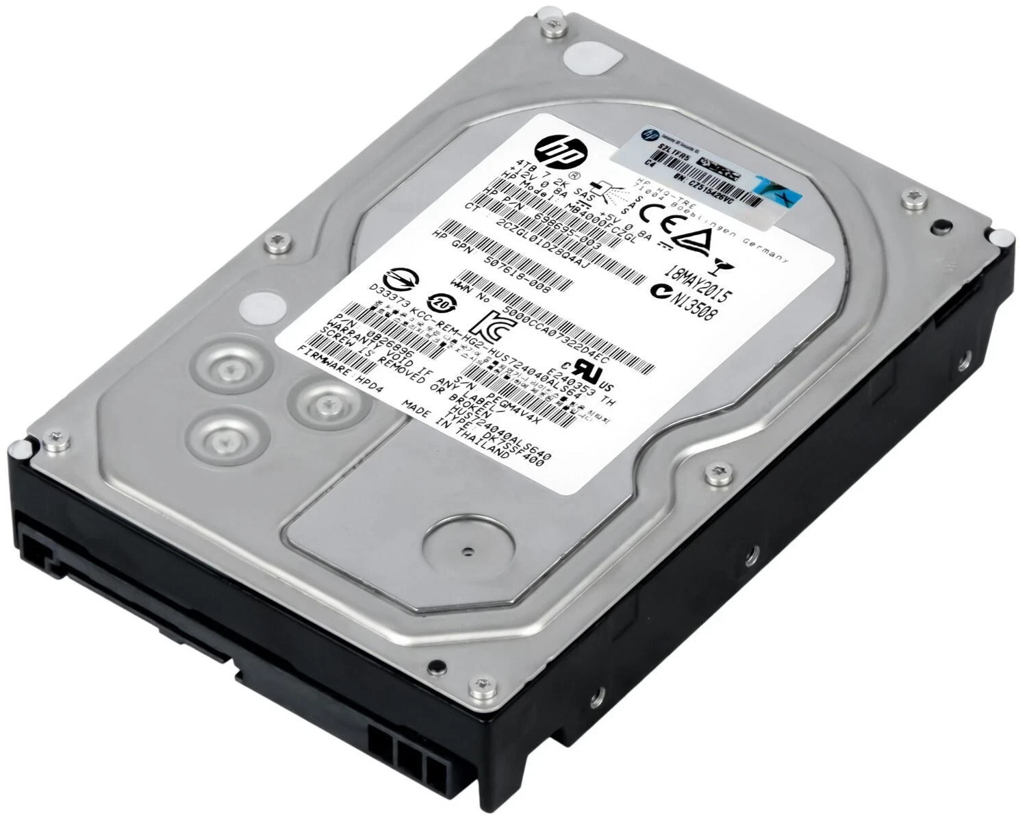 HP 4TB 3.5" SAS II Hard drive MB4000FCZGL 698695-003
