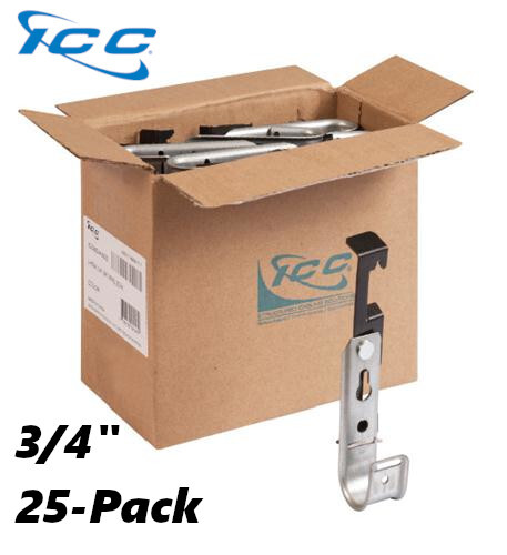 ICC 3/4" J-Hook with Batwing 25 Pack Bundle for Structured Cabling ICCMSJHW22