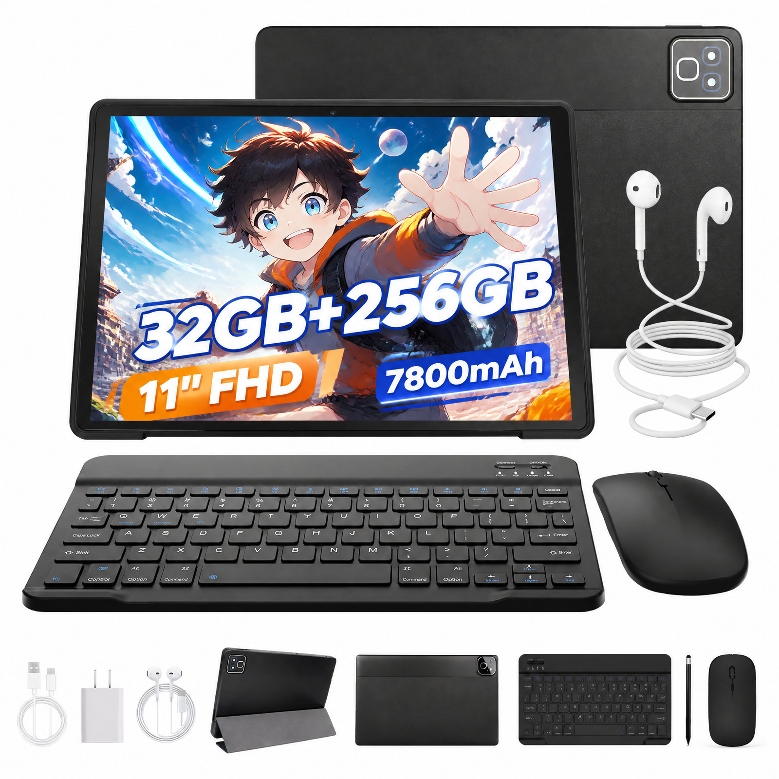 AEEZO Android 16 Tablet 32GB RAM 256GB ROM 7800mAh Wifi Tablet Octa-Core 11" IPS