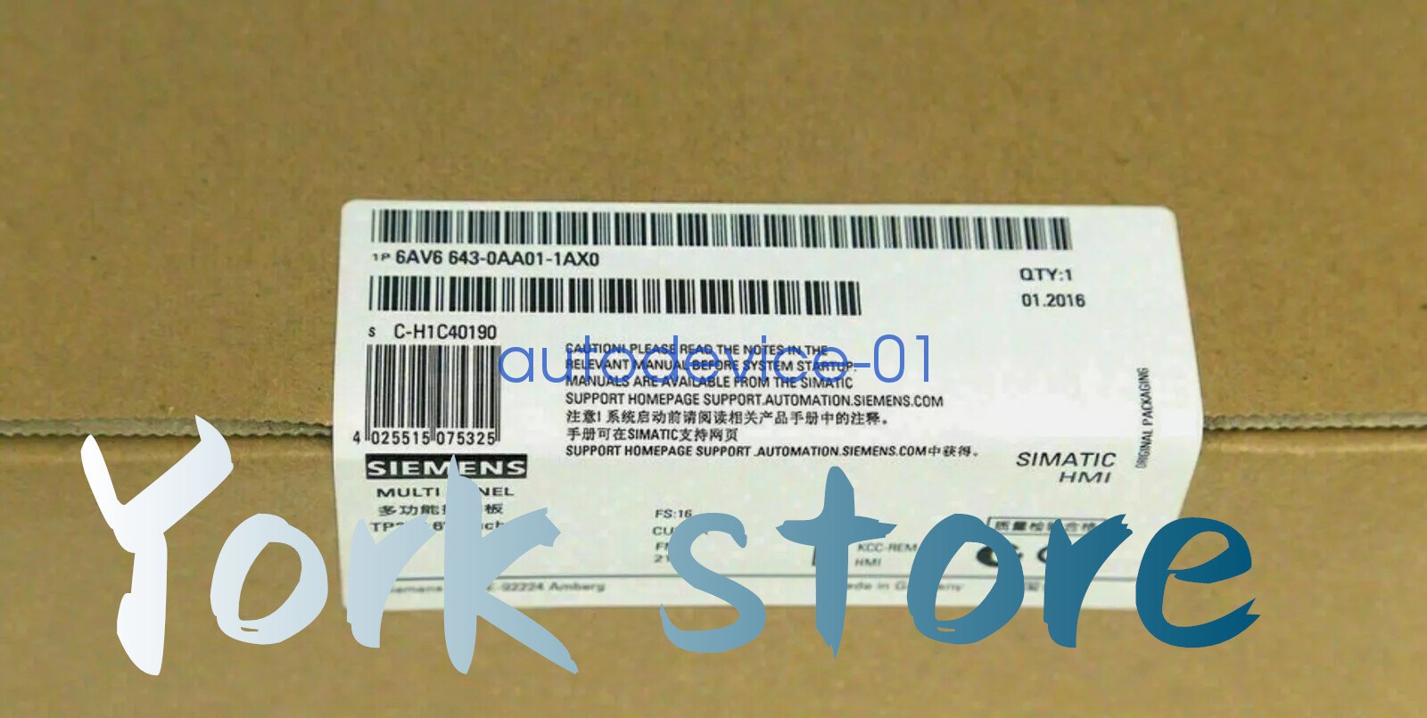1PCS Unopened New Siemens HMI 6AV6 643-0AA01-1AX0 6AV6643-0AA01-1AX0 Fast Ship$