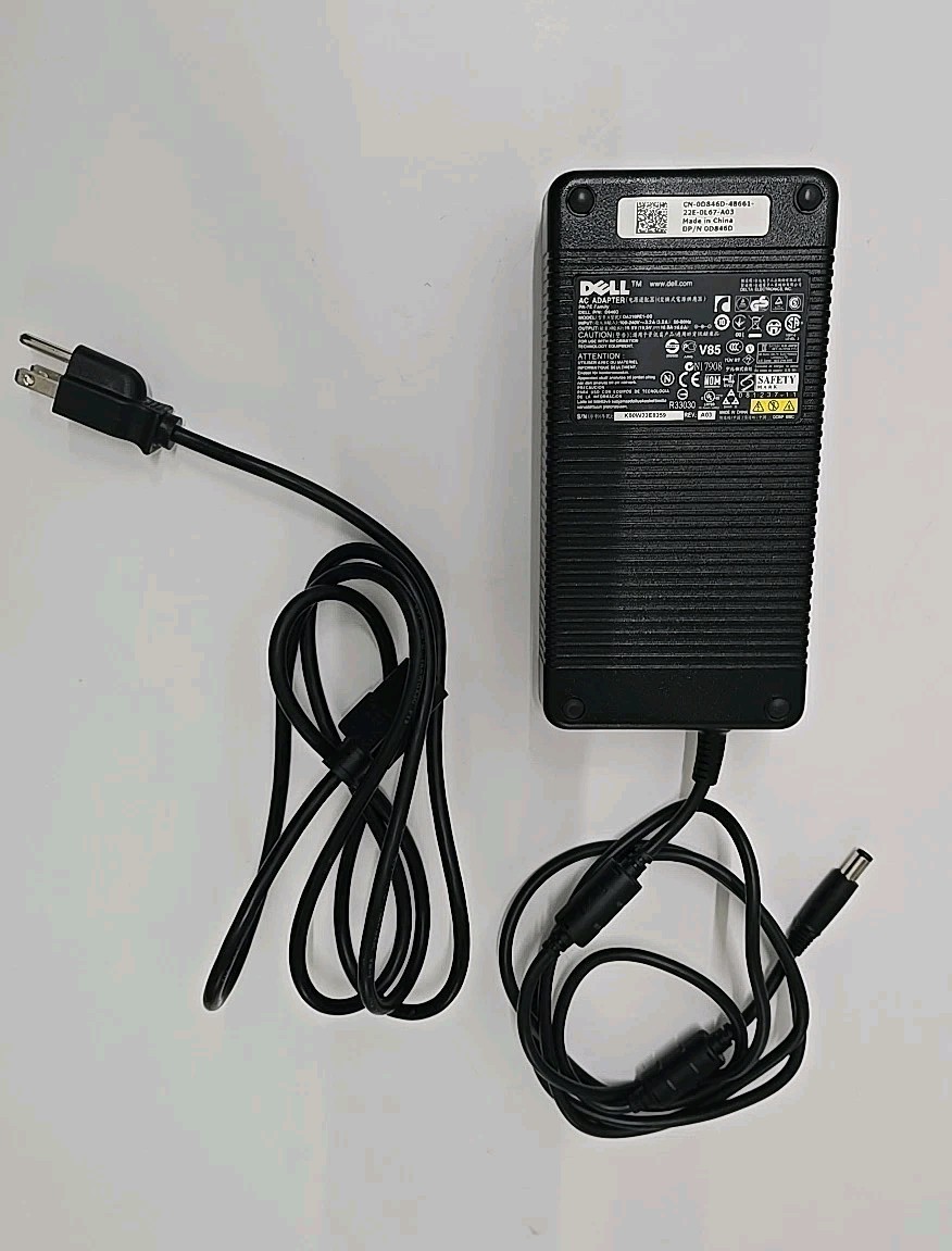 Dell d846d Da210pe1-00 AC Adapter Charger 210W, Genuine OEM