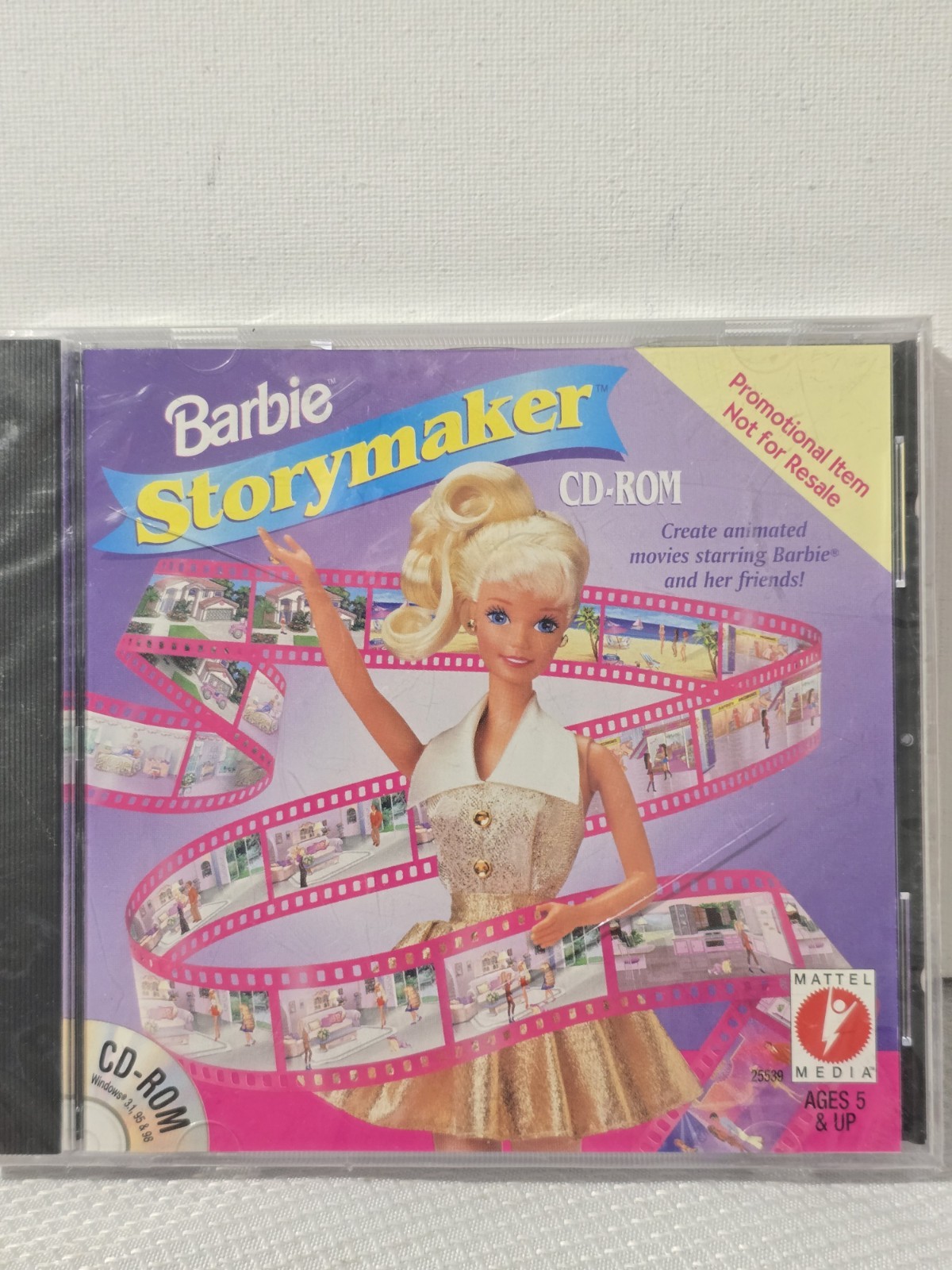 VTG Barbie Storymaker Mattel Media CD-ROM Windows Software Game