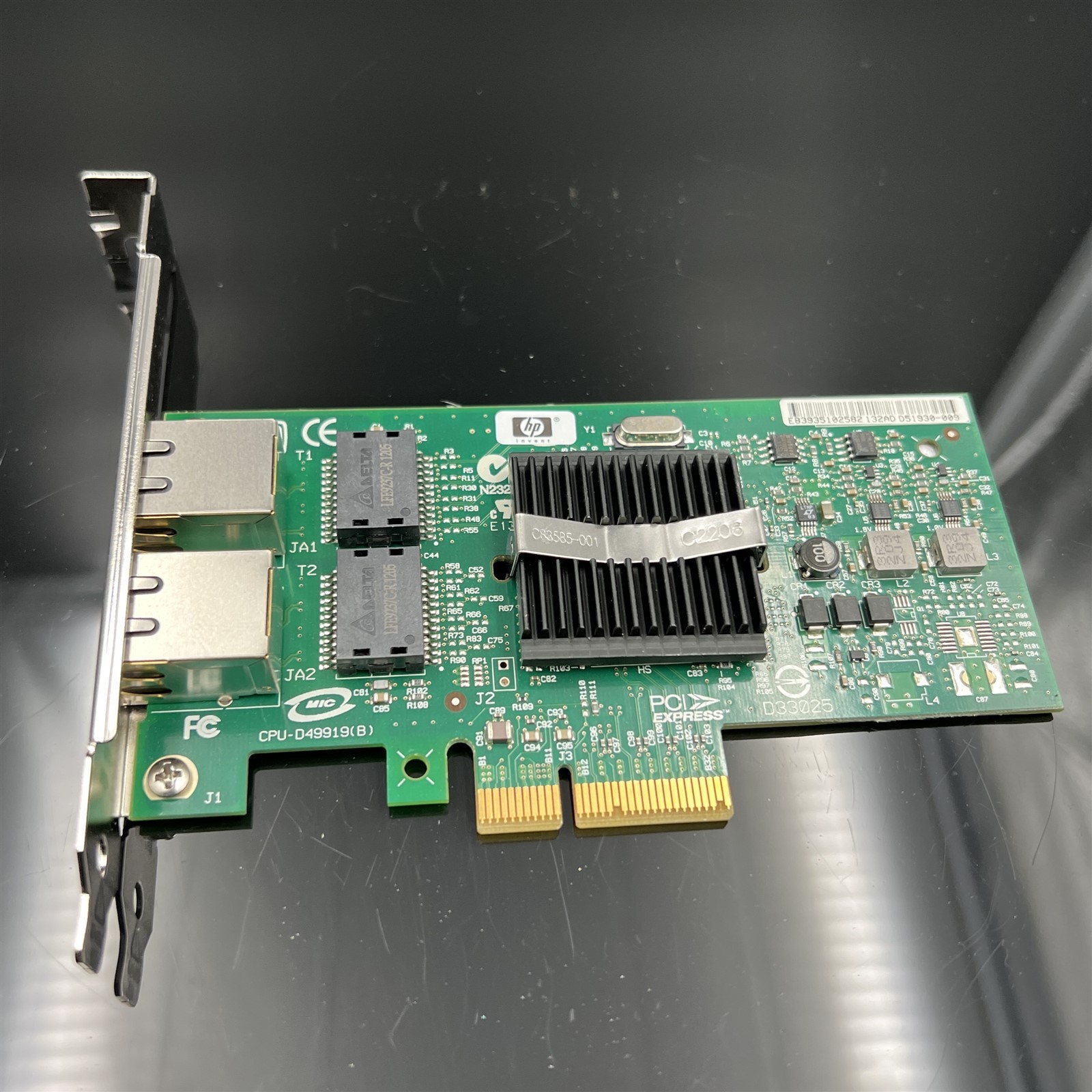 412646-001 HP NC360T 412651-001 PCI-E Dual Port Ethernet Adapter HIGH PROFILE