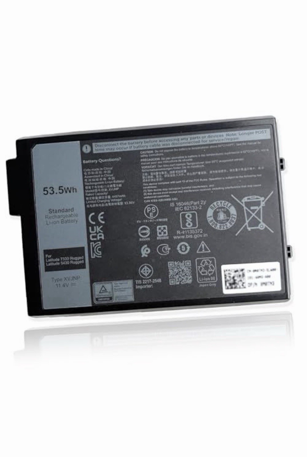 Mobik 53.5Wh XVJNP 0M0TN3 Laptop Battery Replacement for Dell Latitude