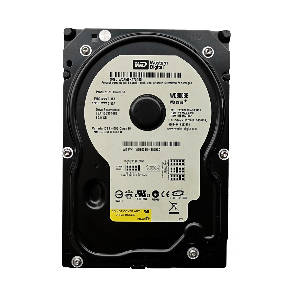 FOR FIT Western Digital 80GB WD800BB 7200RPM PATA IDE 3.5" Internal HDD