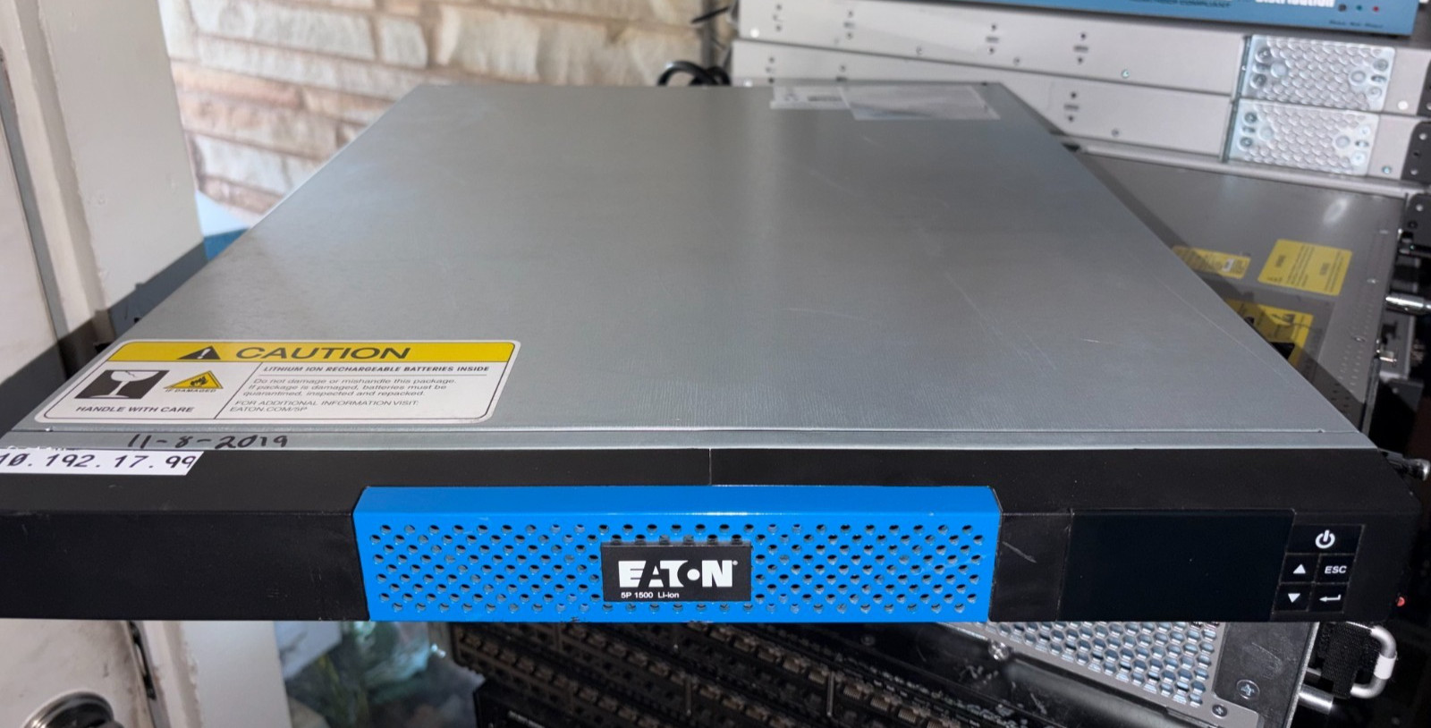 Eaton 5P1500R-L  Line-interactive UPS - 1,440 VA / 1,100W Backup Power Lithium B