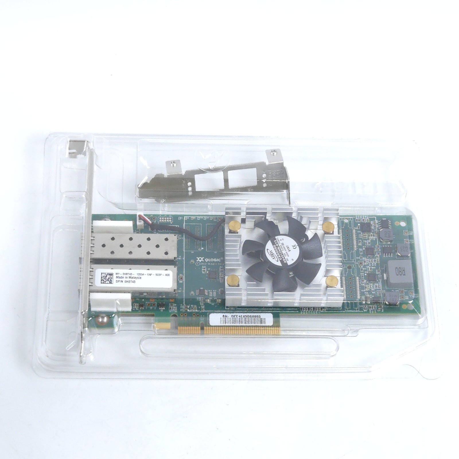 H8T43 Dell QLogic QLE2662-DEL Dual Port 16GB HBA Full Height No SFPs