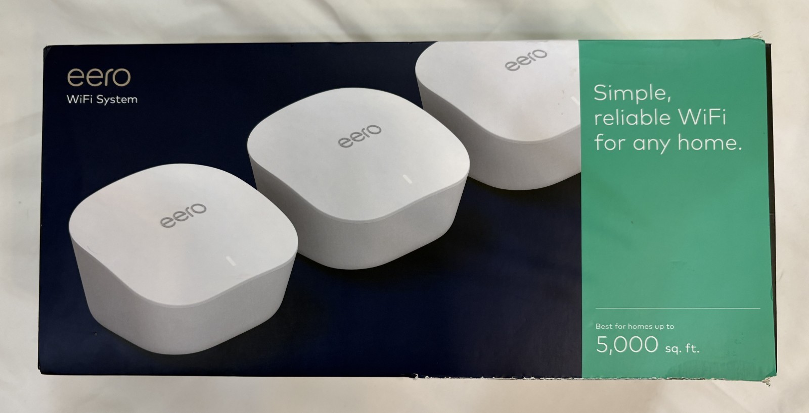 eero (3rd Gen) 5000 SqFt Whole Home TrueMesh Wi-Fi System Router/Extender 3-Pack