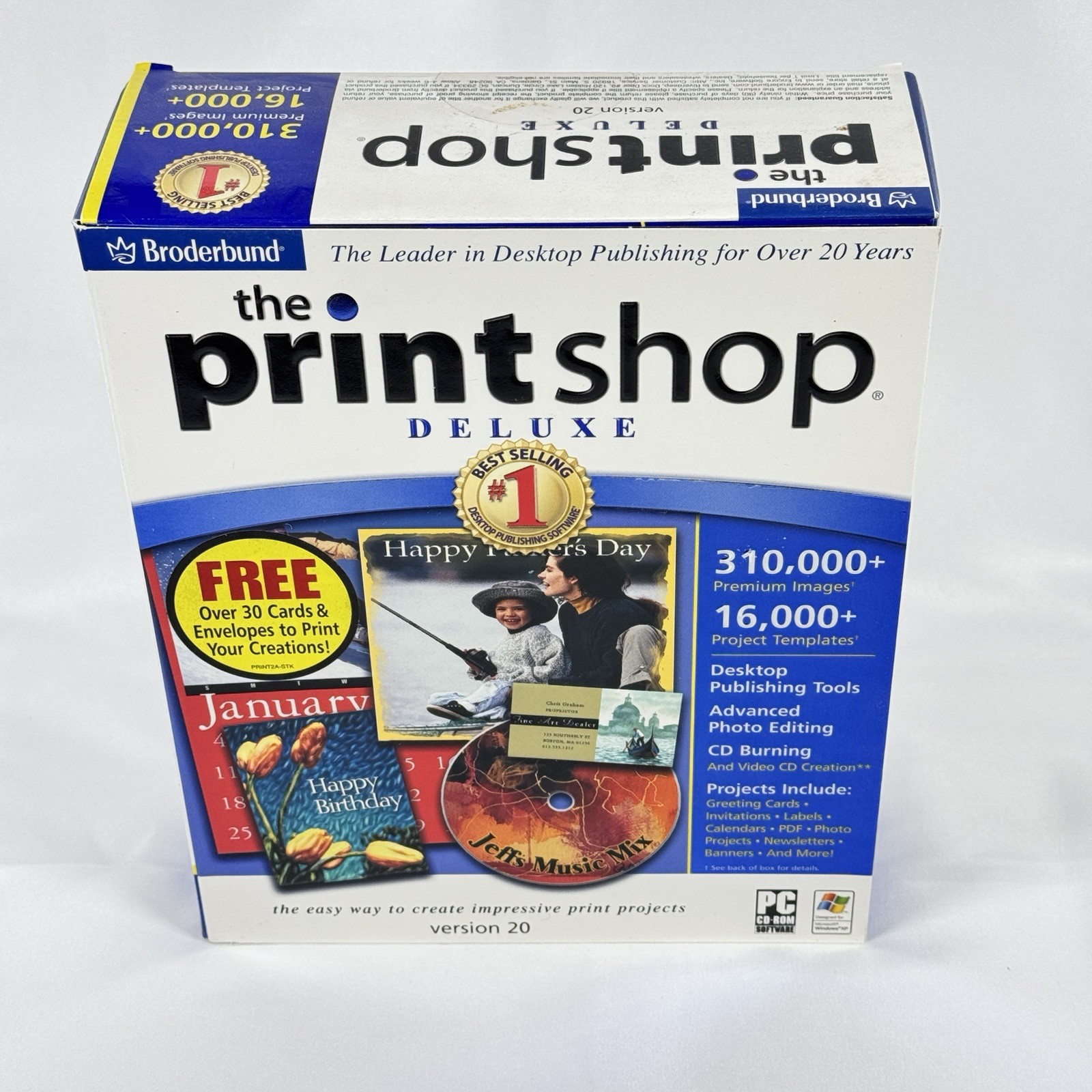 Broderbund 'The Printshop Deluxe Suite' ver 20, CD-ROM *NEW*
