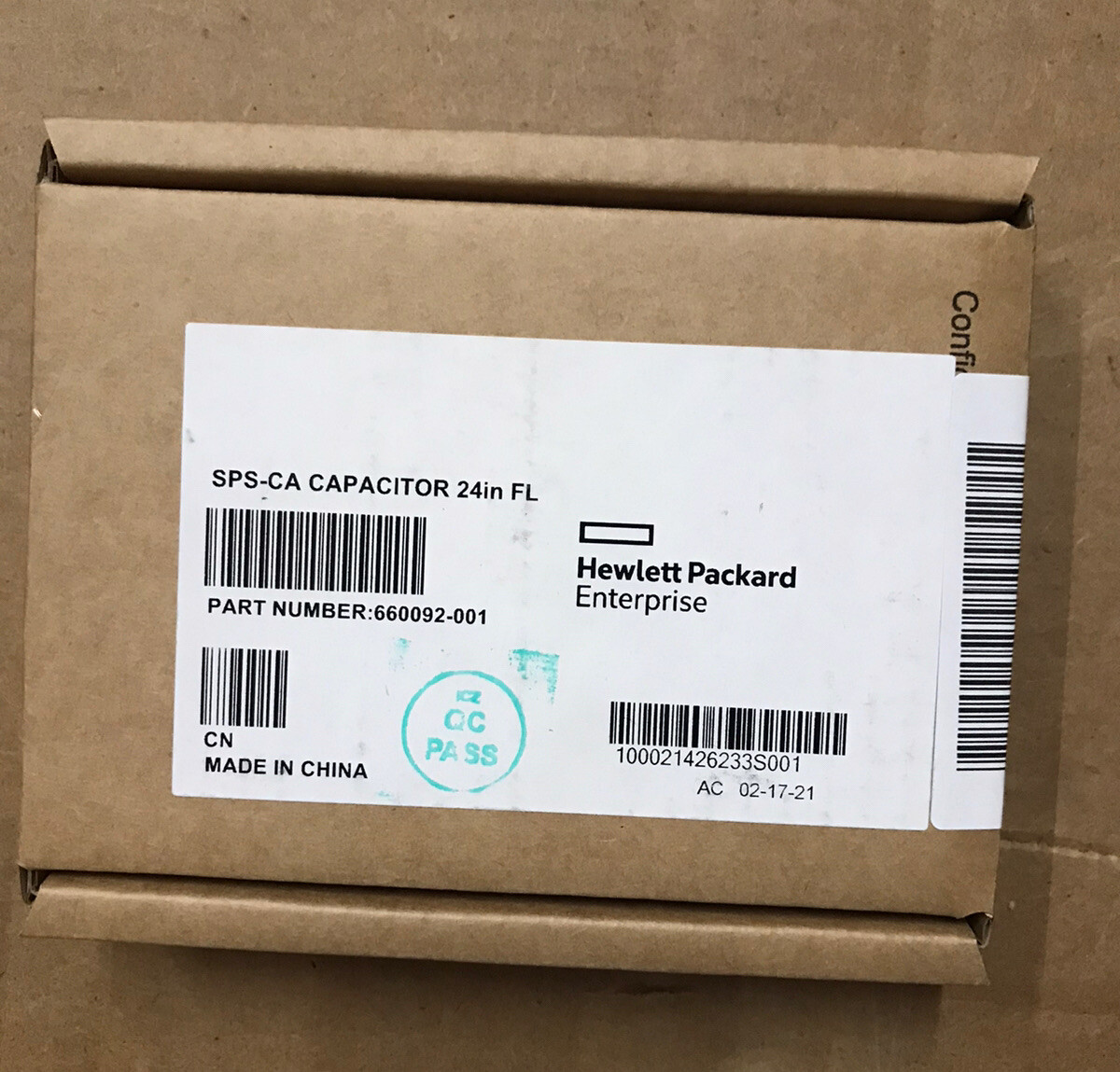 NEW DATE CODES 660092-001 HP FBWC Capacitor Pack 24" Cable 654873-002 2021 DATE