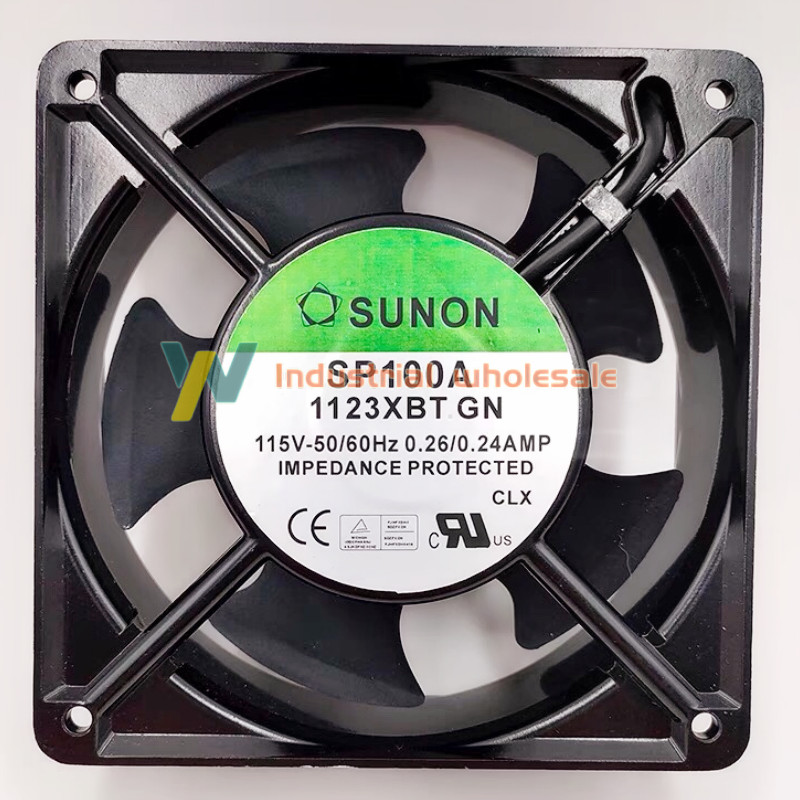 1PCS Sunon SP100A 1123XBT.GN AC Fan Ball 115 Volt 60Hz 0.24 Amp 20 Watt 3150 RPM