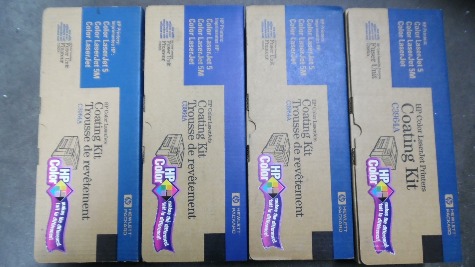 Lot of 4 - Genuine HP C3964A Coating Kit LaserJet 5 for use with Fuser Kit
