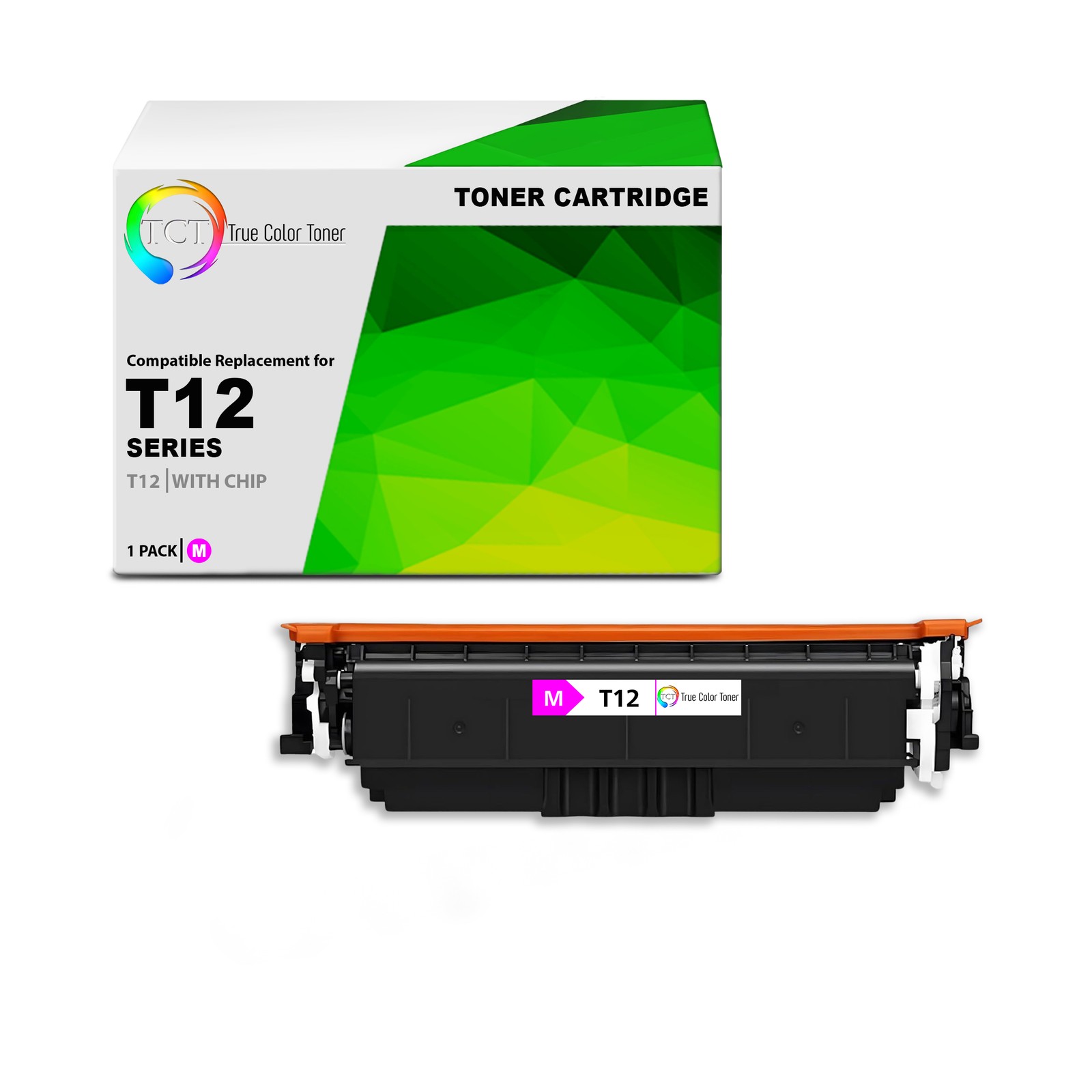 TCT Compatible Magenta Toner Cartridge Replacement for Canon T12 – 1-Pack