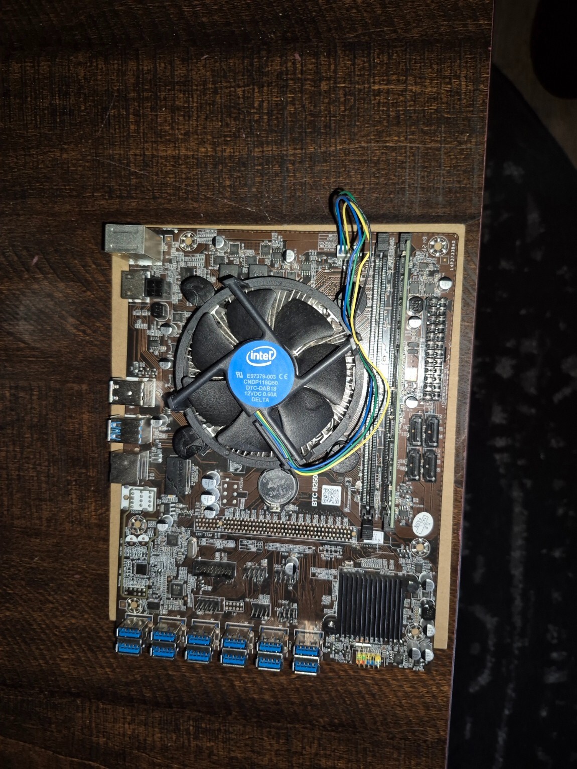 B250C BTC Minig Motherboard Kit Comes With RAM and cpu Great Starter Kit