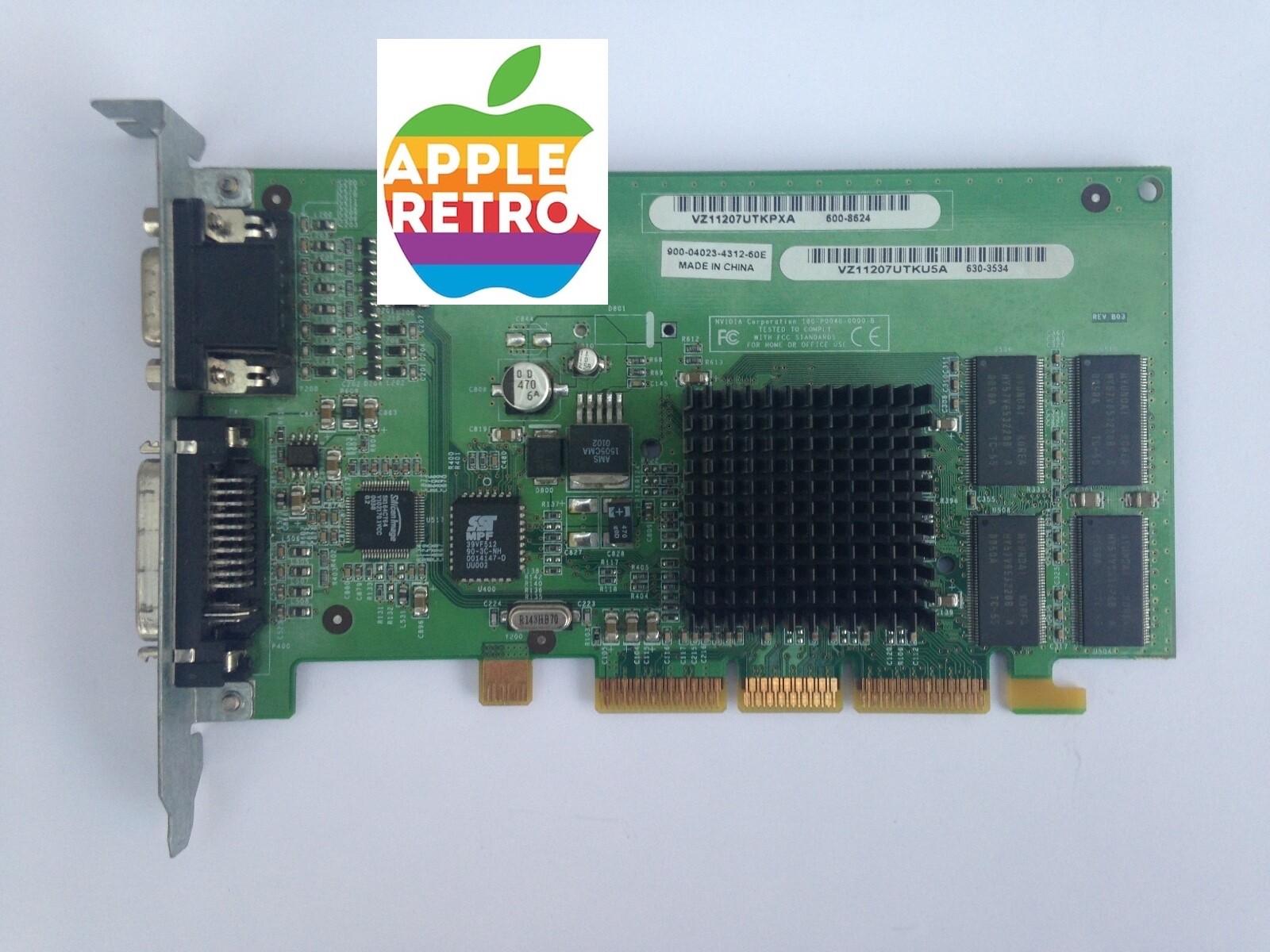 Apple • Nvidia • GeForce4 32MB AGP🧪 DVI+ADC Video Graphic Card • VZ11207UTKPXA