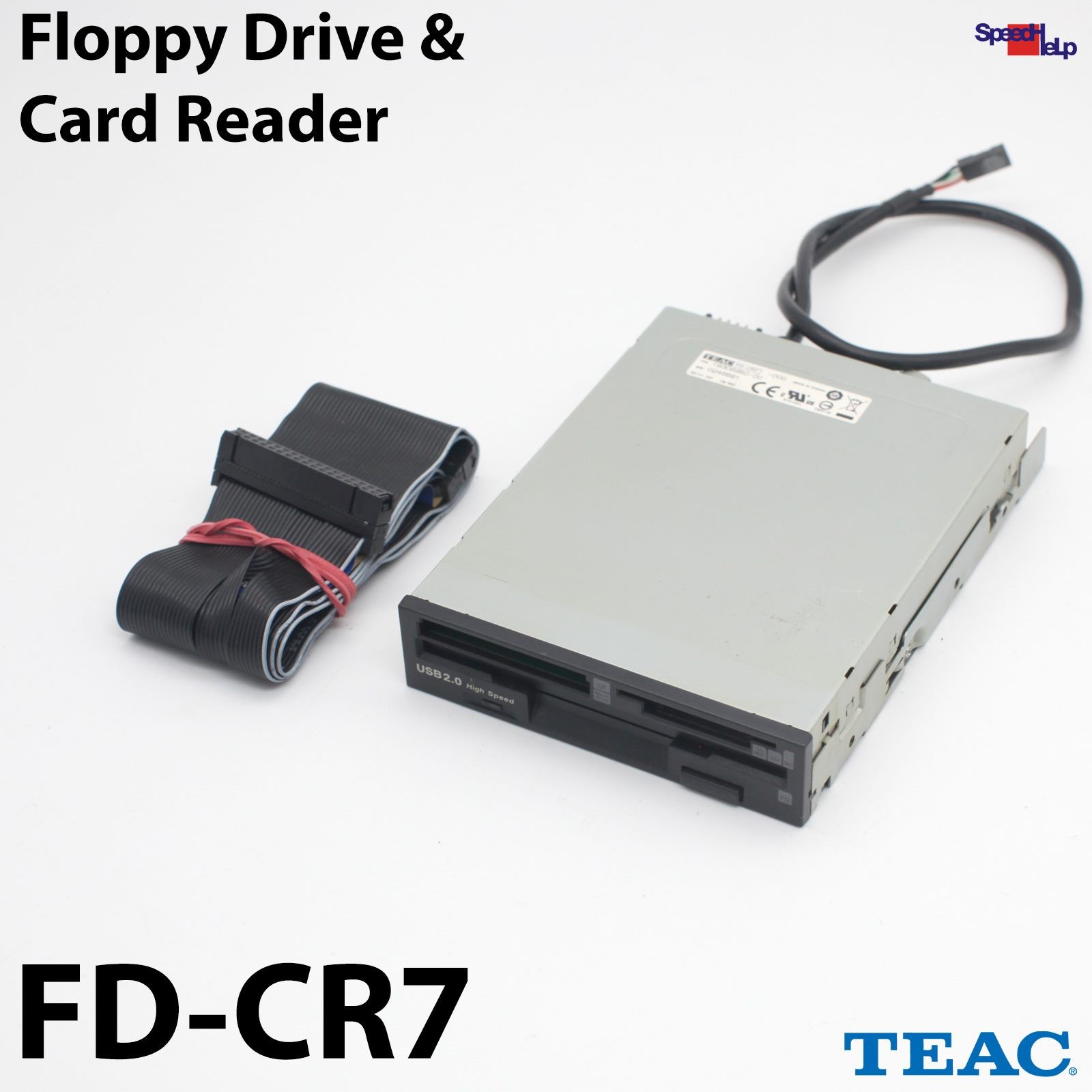 TEAC FD-CR7 3.5" 1.44MB FDD Floppy Drive & Card Reader SD CF MMC