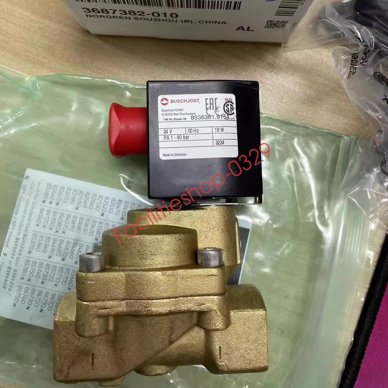 1pcs NEW IMI Buschjost Solenoid Valve 8536361.9151.024.00 G3/4' DHL/FedEx