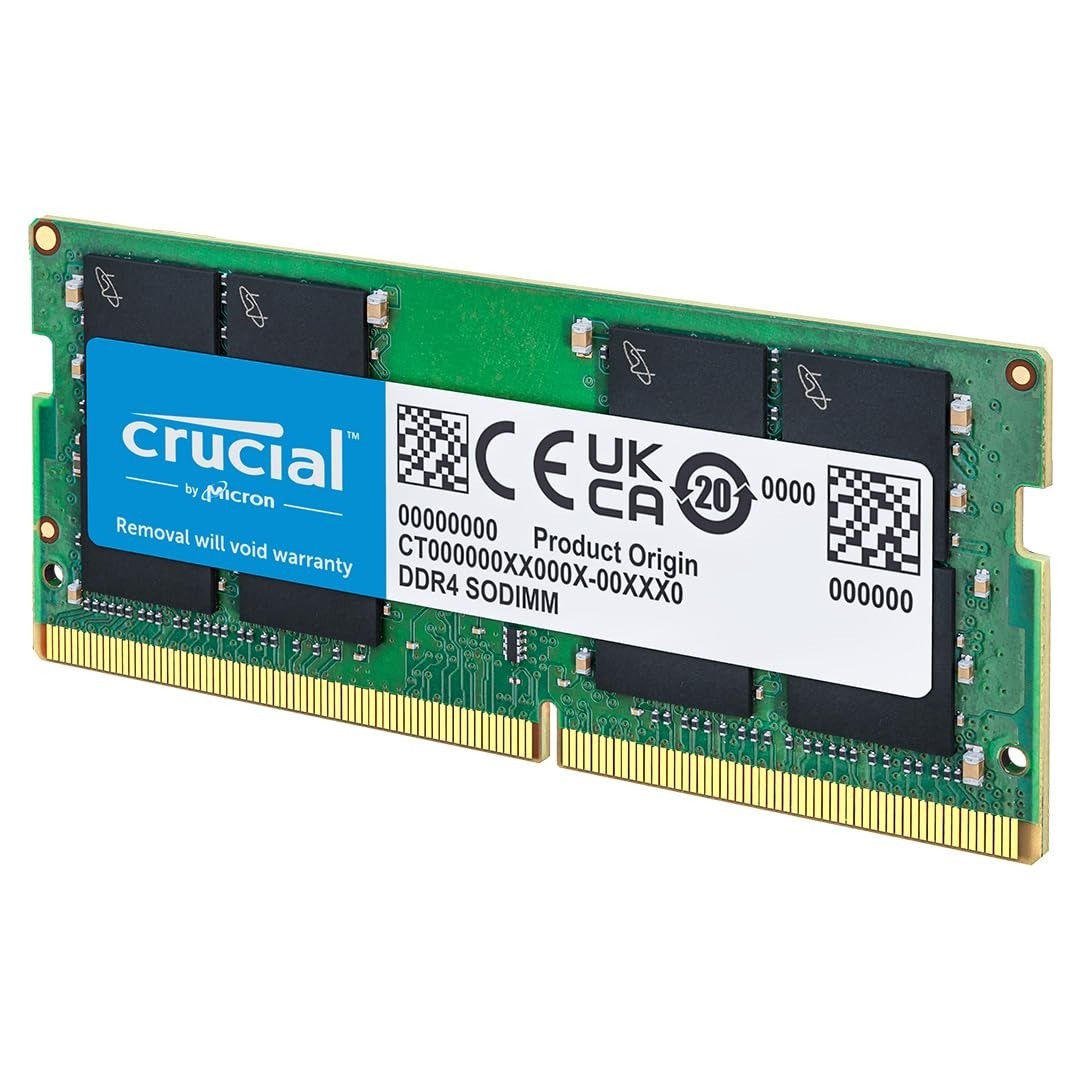 Crucial 32GB (1x32GB) DDR4-3200 SODIMM Laptop Memory RAM 3200MHz