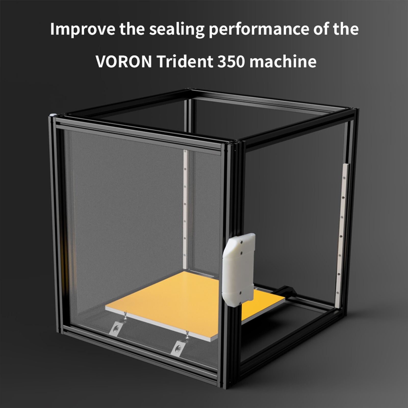 3D Printer Parts For VORON2.4 Trident 350 Clicky-Clack Fridge Door Protector Set