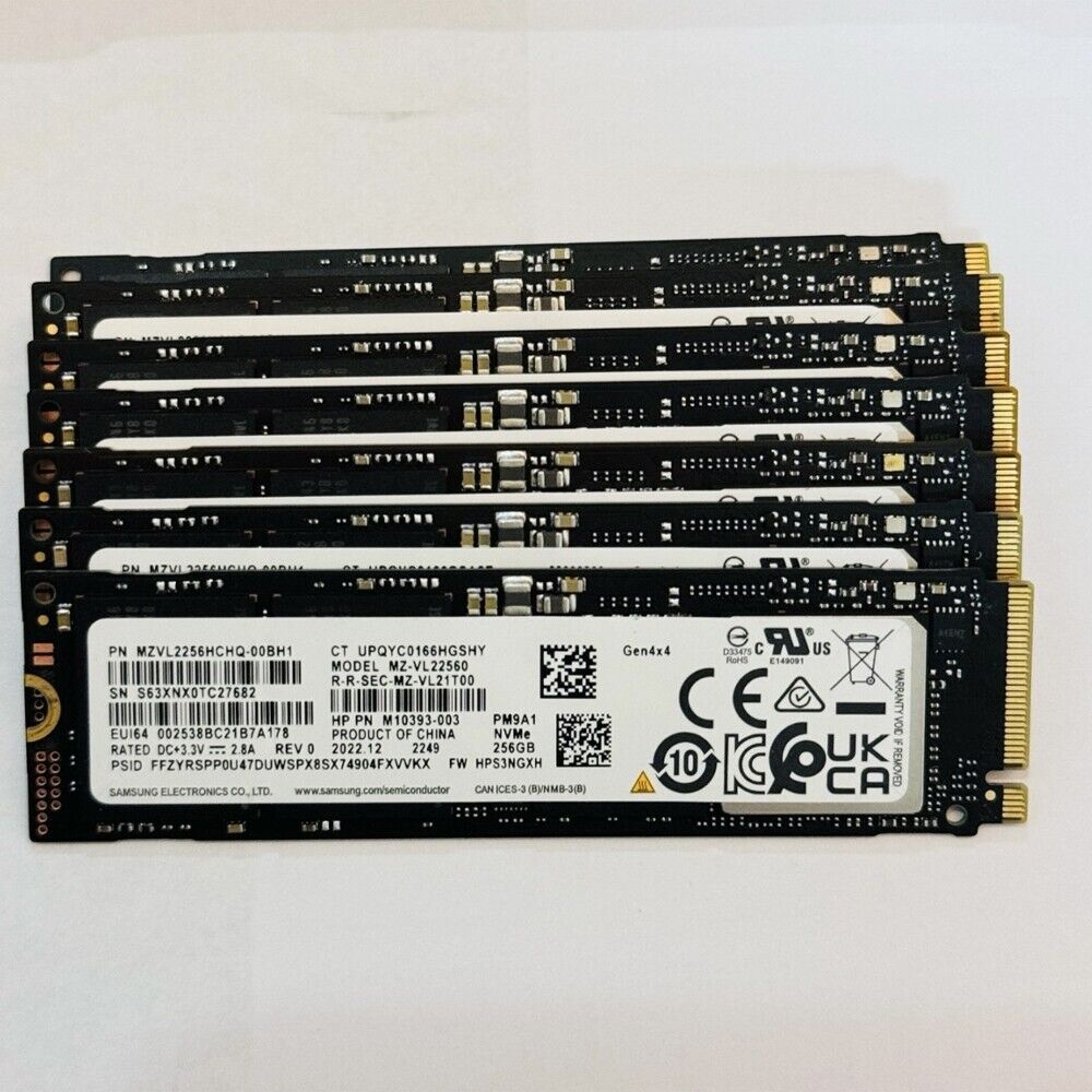 Samsung PM9A1 M.2 2280 256GB SSD PCIe Gen4x4 Solid State Drives MZVL2256HCHQ