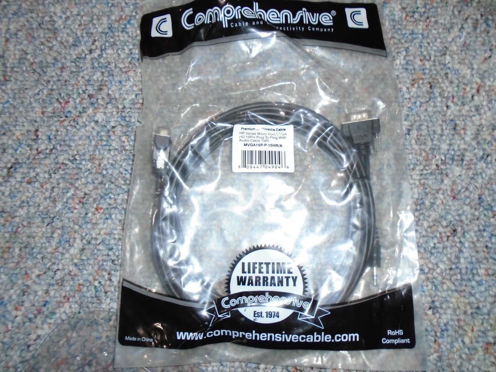 Comprehensive Premium Multimedia Cable 15 Foot MVGA15P-P-15HR/A