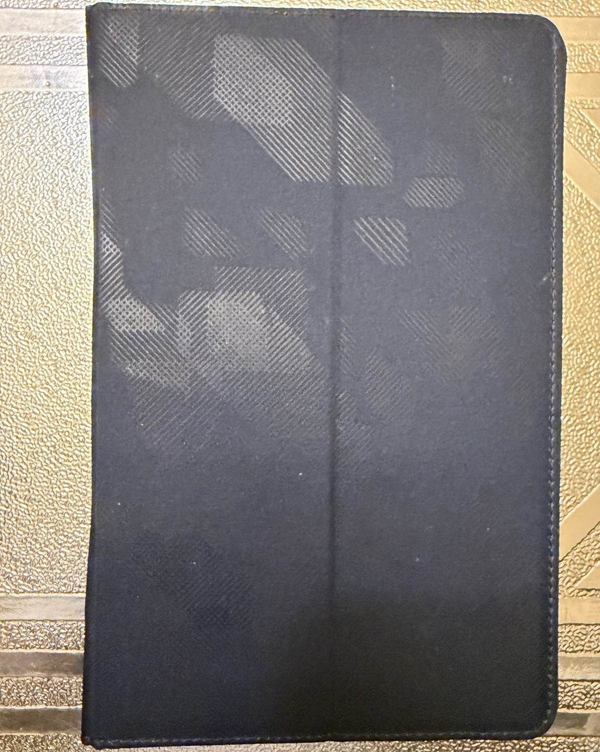 Universal Black Synthetic Leather Folding Folio Tablet Case w/ Integrated Stand