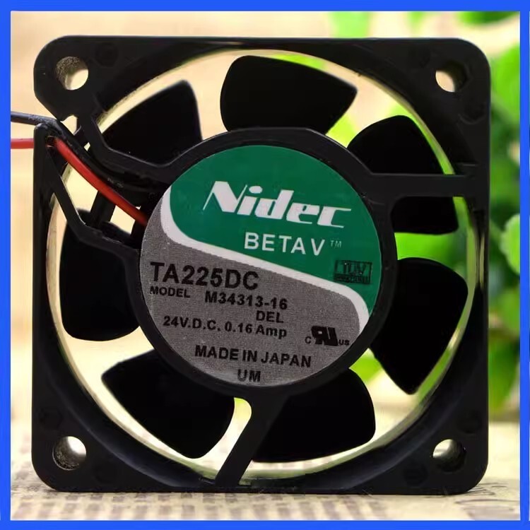 Nidec TA225DC M34313-16 6025 DC24V 0.16A 6CM 2-Wire Inverter Cooling Fan