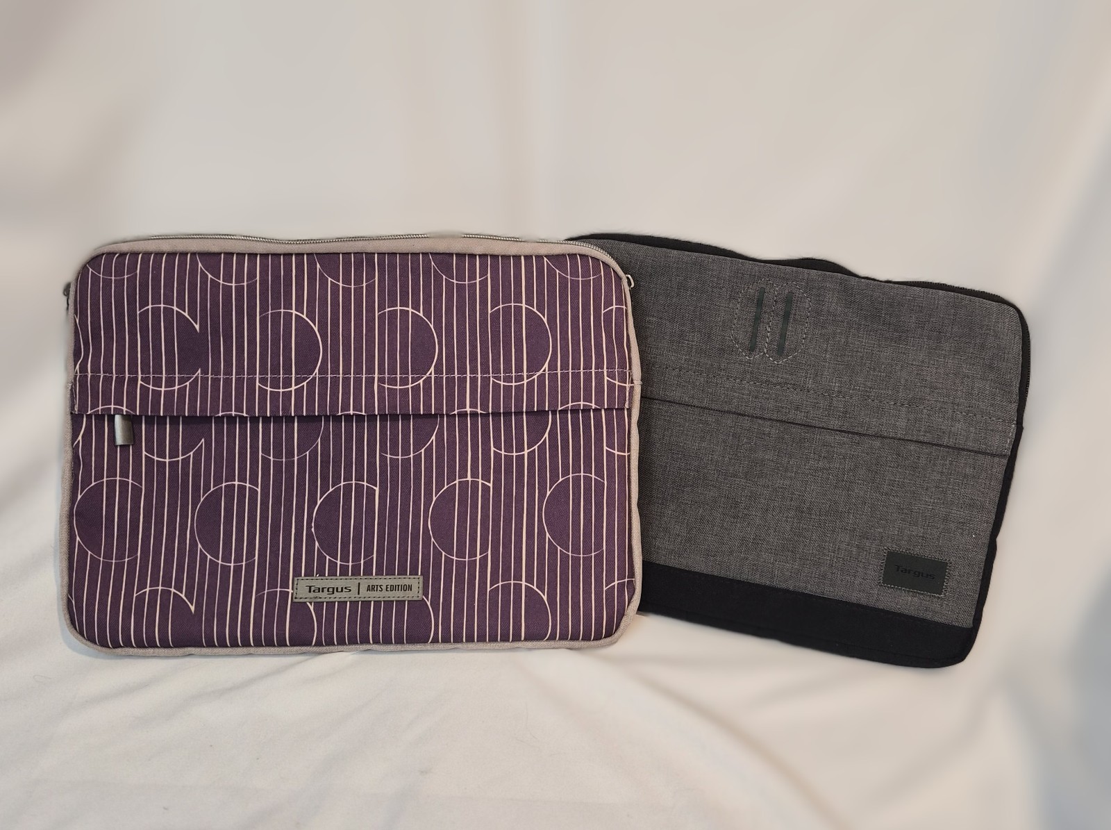 Targus Laptop Sleeve Bundle (2 Pcs) 13" Purple Arts Edition & Gray Heather