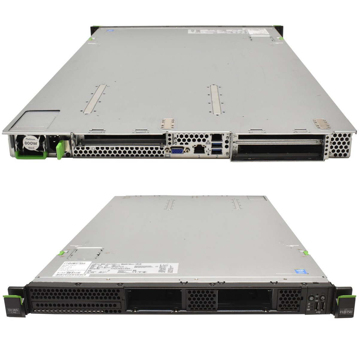 Fujitsu Celsius C740 Rack Workstation E5-1620 V4 0GB RAM Nvme 250GB 4x SFF