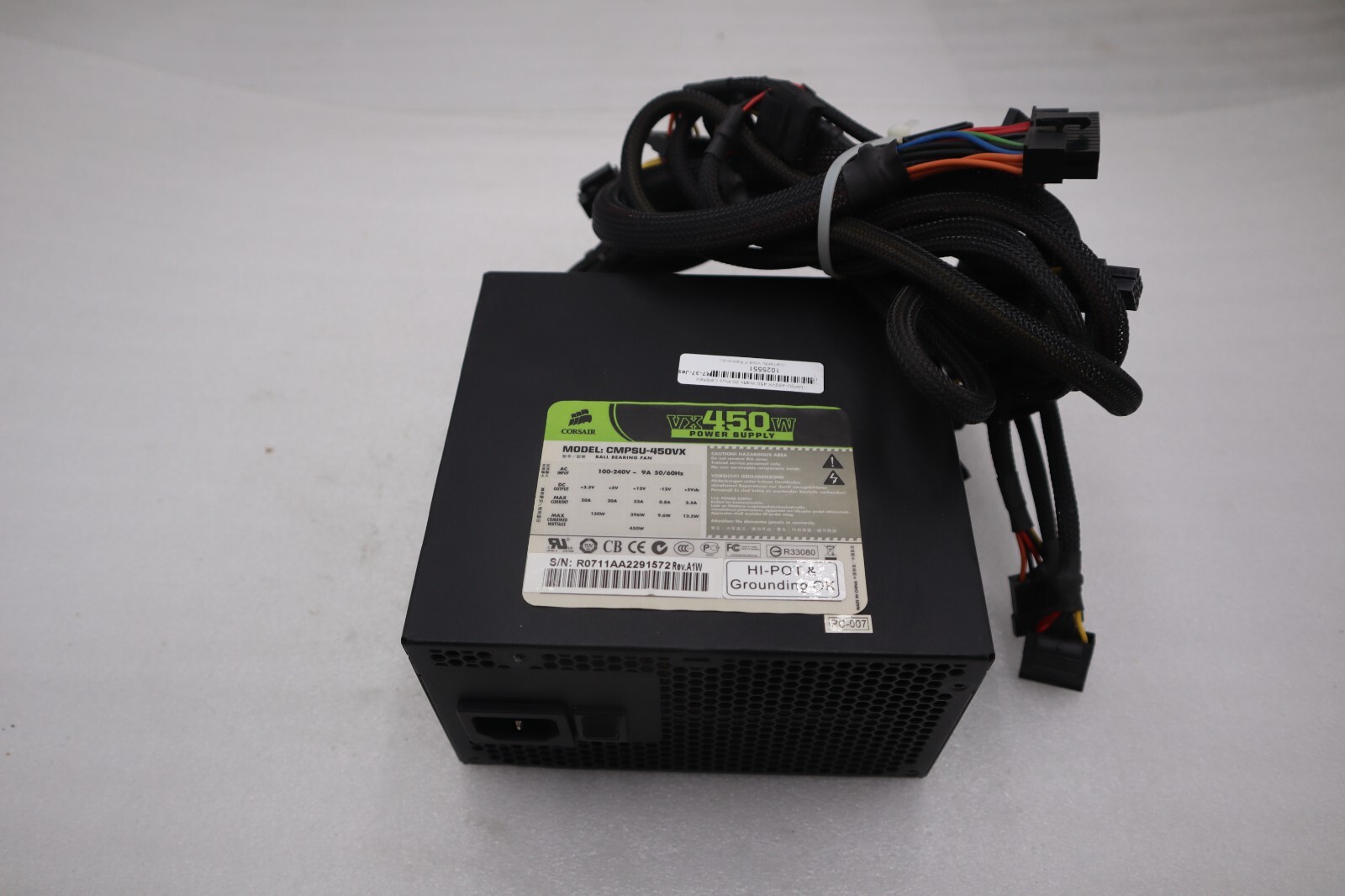 CORSAIR CMPSU-450VX 450 W ATX12V V2.2 80 PLUS  Active PFC Compat STOCK H166