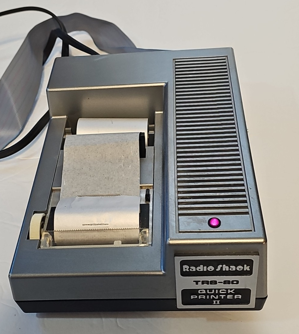 Radio Shack TRS-80 Quick Printer II with Interface Cable