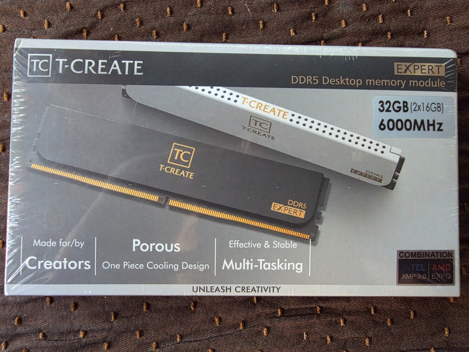 TeamGroup T-CREATE EXPERT 32GB 2x16GB DDR5 6000 CL38 XMP EXPO Black