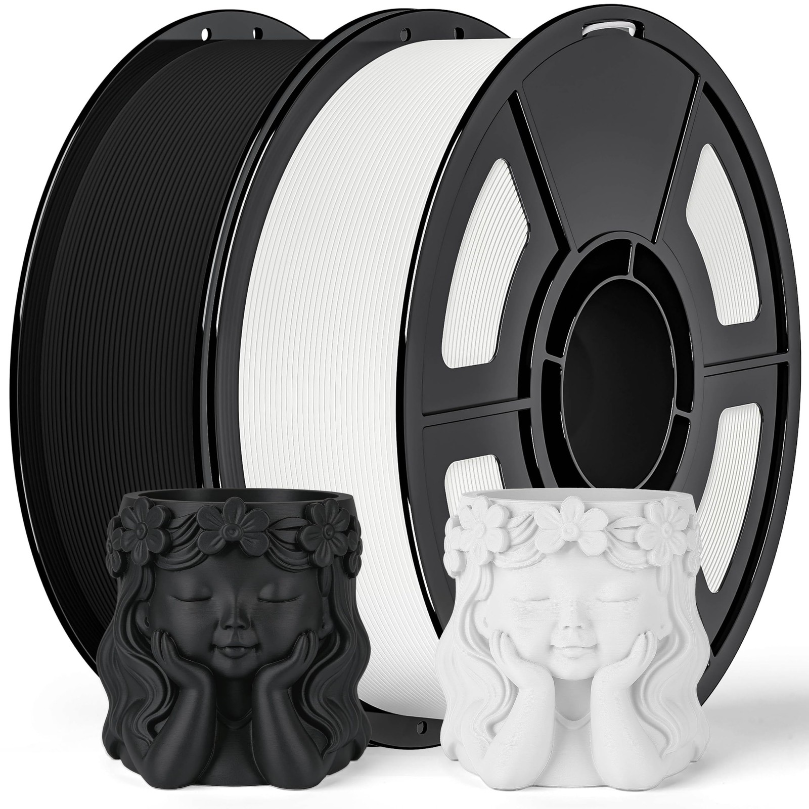IEMAI 2kg Black/White Matte PETG Filament